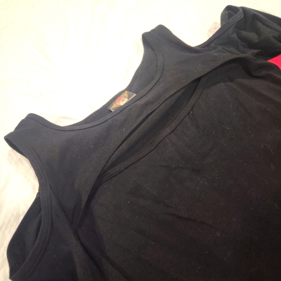 Bikers Den Stretch Open Shoulder & Neckline Bling Sleeve Spider And Web Shirt - Picture 3 of 10